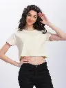 100% Pure Supima Cotton Super Crop Top - Beach (Beige) (W)