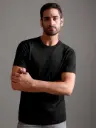 100% Pure Supima Cotton Crew Neck - Black