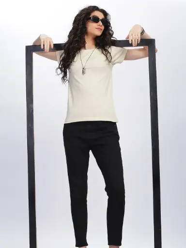 100% Pure Supima Cotton Crew Neck - Beach (Beige) (W)